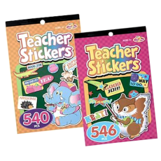 Teacher Reward Sticker Book, Assorted